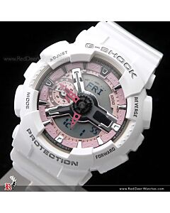 Casio G-Shock S Series Rose Motif Band Ladies Watch GMA-S110F-7A, GMAS110F