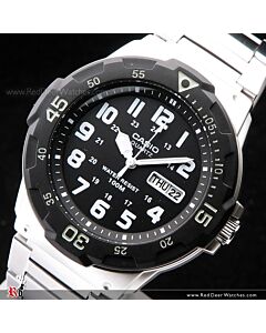 Casio Men's Diver Style Quartz Watch with Stainless Steel MRW-200HD-1B
