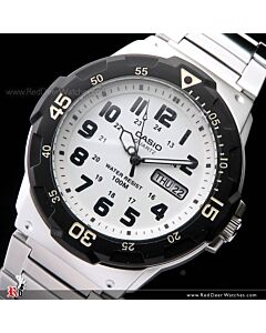 Casio Men's Diver Style Quartz Watch with Stainless Steel MRW-200HD-7B