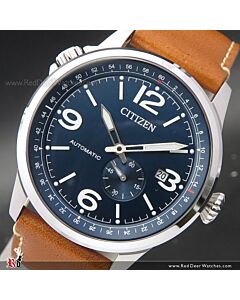 Citizen Mechanical Calf Leather Automatic Watch NJ0140-25L
