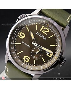 Citizen Mechanical Calf Leather Automatic Watch NJ0147-18X