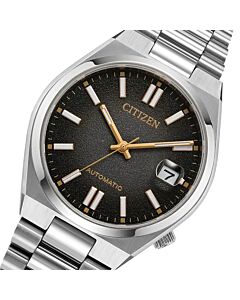 Citizen Tsuyosa 37mm Time Slip Sunray Black Dial Unisex Automatic Watch NJ0200-50E