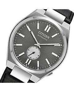Citizen TSUYOSA Small Seconds Grey Leather Strap Mechanical Watch NK5010-01H