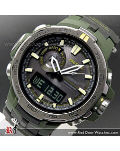 Casio ProTrek Solar Radio Multiband 6 Analog-Digital Watch PRW-6000Y-1, PRW6000Y With Extra Strap