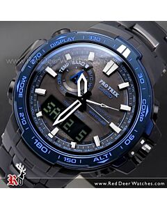 Casio ProTrek Blue Moment Sapphire Solar Multiband 6 Titanium Watch PRW-6000SYT-1, PRW6000SYT