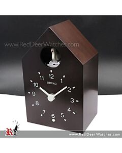 Seiko Cuckoo Electronic Bird Sound Wooden Clock QXH070B