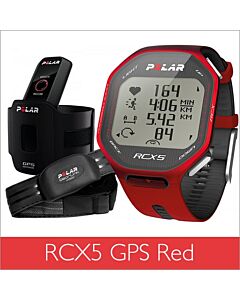 Polar RCX5 GPS Red Sports Training Watch with Heart Rate Monitor