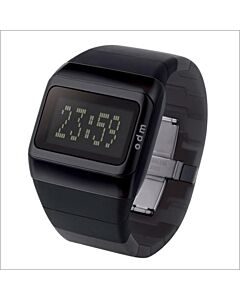 o.d.m. SDD99B1 "Link" personalized message Silicone Strap Black