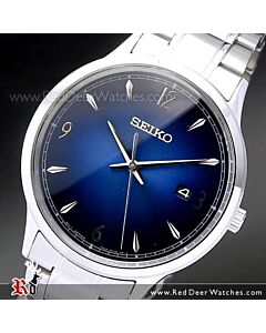 SEIKO Quartz Blue Dial Stainless Steel Mens Watch SGEH89P1