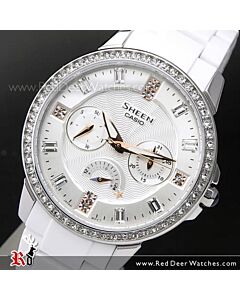 Casio Sheen Cruise line SWAROVSKI ELEMENTS Ladies Watch SHE-3023-7A, SHE3023