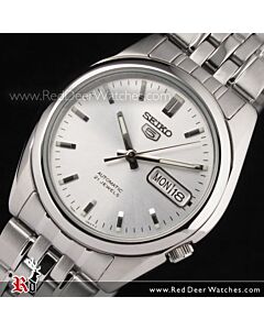 SEIKO 5 Automatic Watch See-thru Back Watch SNK355K1, SNK355 Silver 