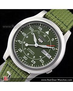 Seiko 5 Military Automatic Watch See-thru Back Nylon SNK805K2
