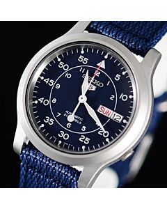 Seiko 5 Military Automatic Watch See-thru Back Nylon SNK807K2, SNK807