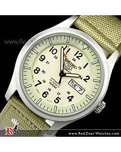 Seiko 5 Military Automatic 100m Mens Nylon Watch SNZG07J1, SNZG07