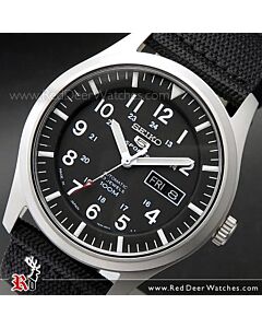 Seiko 5 Military Automatic 100m Mens Nylon Watch SNZG15J1, SNZG15