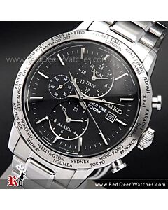 Seiko Chronograph Alarm World Time Mens Watch SPL049P1, SPL049