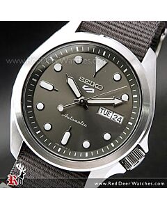 Seiko 5 Sports Grey Dial Nylon Strap Automatic Watch SRPE61K1