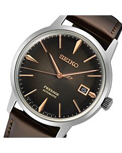 Seiko Presage Cocktail The Irish Coffee Leather Strap Automatic Watch SRPJ17J1