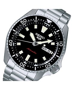 Seiko 5 Sports SKX Series Stainless Black Dial Automatic Watch SRPL85K1