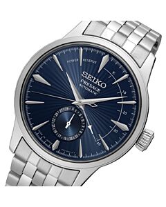 Seiko Presage Cocktail Blue Moon Power Reserve Automatic Blue Watch SSA347J1
