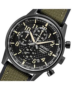 Seiko Lord Chronograph Quartz Brown Dial Mens Watch SSB371P1