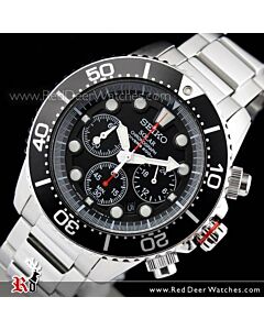 Seiko Solar Chronograph Screw Down Crown Divers Mens Watch SSC015P1 SSC015 