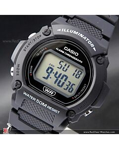 Casio Digital Alarm Watch W-219H-1AV, W219H