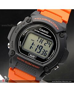 Casio Digital Alarm Watch W-219H-4AV, W219H