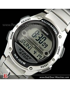 Casio Referee stopwatch 100M 10Yrs Battery Watch W-756D-1A, W756D