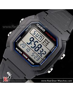 Casio Mens Multi Alarm Digital Watch W-800H-1AV, W800H