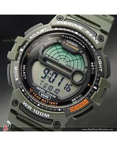 Casio Outgear Moon Data Fishing Gear Digital Watch WS-1200H-3AV, WS1200H