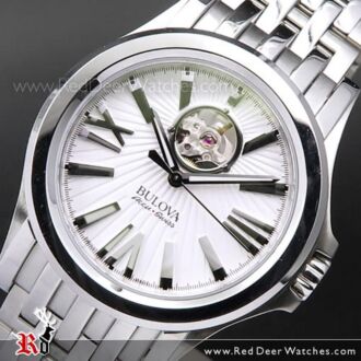 Bulova Accuswiss Kirkwood Sapphire Automatic White Mens Watch 63A125 Swiss Made