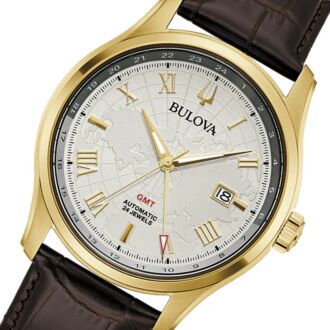 BUY Bulova Classic Automatic GMT Mens Watch 96B385 | BULOVA Watches Online  - Red Deer Watches