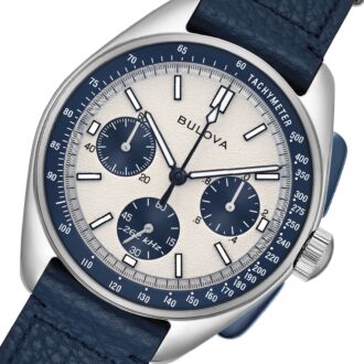Bulova Lunar Pilot Chronograph Watch 96K111 with Extra Leather Strap