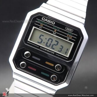 Casio Vintage Chrome Plated Watch A100WE-1A