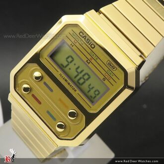 Casio Vintage Gold Ion Plated Watch A100WEG-9A