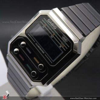 Casio Vintage Gray Ion Plated Watch A100WEGG-1A