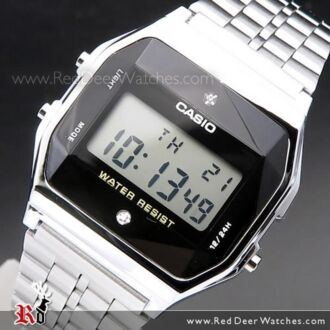 Casio Digital Vintage Natural diamonds Watch A159WAD-1DF, A159WAD