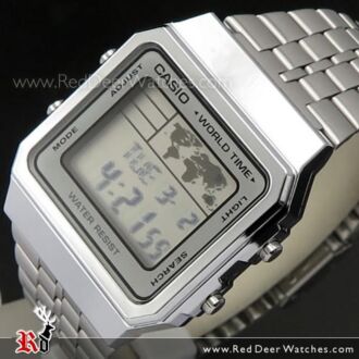 Casio World Time Alarms Digital Watch A500WA-7DF