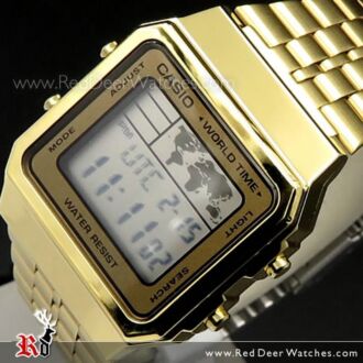 Casio World Time Alarms Digital Watch A500WGA-9DF