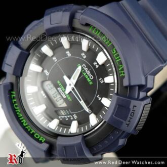 Casio Solar World time 5 Alarms Dark Blue Sport Watch AD-S800WH-2AV, ADS800WH
