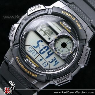 Casio Sporty Digital World Time 100M AE-1000W-1AV