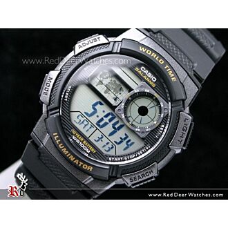 Casio Sporty Digital World Time 100M AE-1000W-1AV