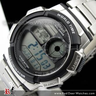 Casio Sporty Digital World Time 100M Sport Watch AE-1000WD-1A, AE1000WD