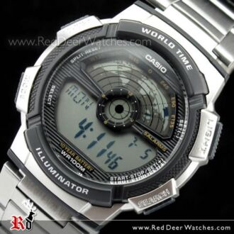 Casio Men's World Time Alarm Digital Sports Watch AE-1100WD-1AV AE1100WD