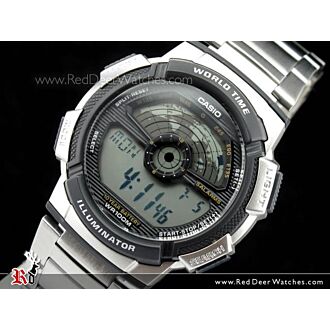 Casio Men's World Time Alarm Digital Sports Watch AE-1100WD-1AV AE1100WD