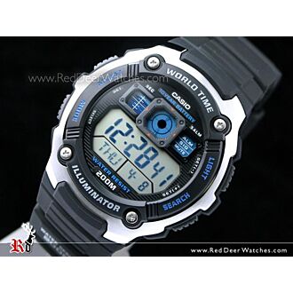 Casio Sporty Digital World Time 100M AE-2000W-1AV