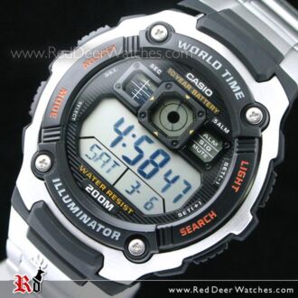 Casio Sporty Digital World Time 100M AE-2000WD-1AV