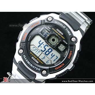 Casio Sporty Digital World Time 100M AE-2000WD-1AV