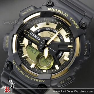 Roux afslappet komedie BUY Casio Analog Digital World Time 100M Sport Watch AEQ-200W-9AV, AEQ200W  - Buy Watches Online | CASIO Red Deer Watches